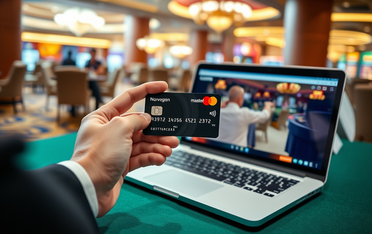 Norsk spiller med Mastercard og mobil ved casino på nett